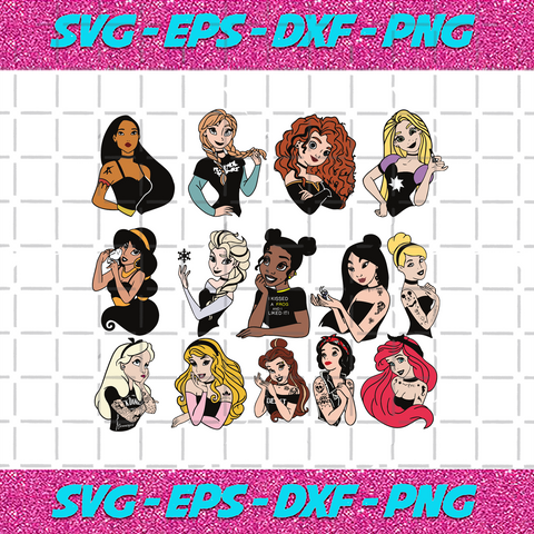 Free Free 231 Tattooed Disney Princess Svg SVG PNG EPS DXF File