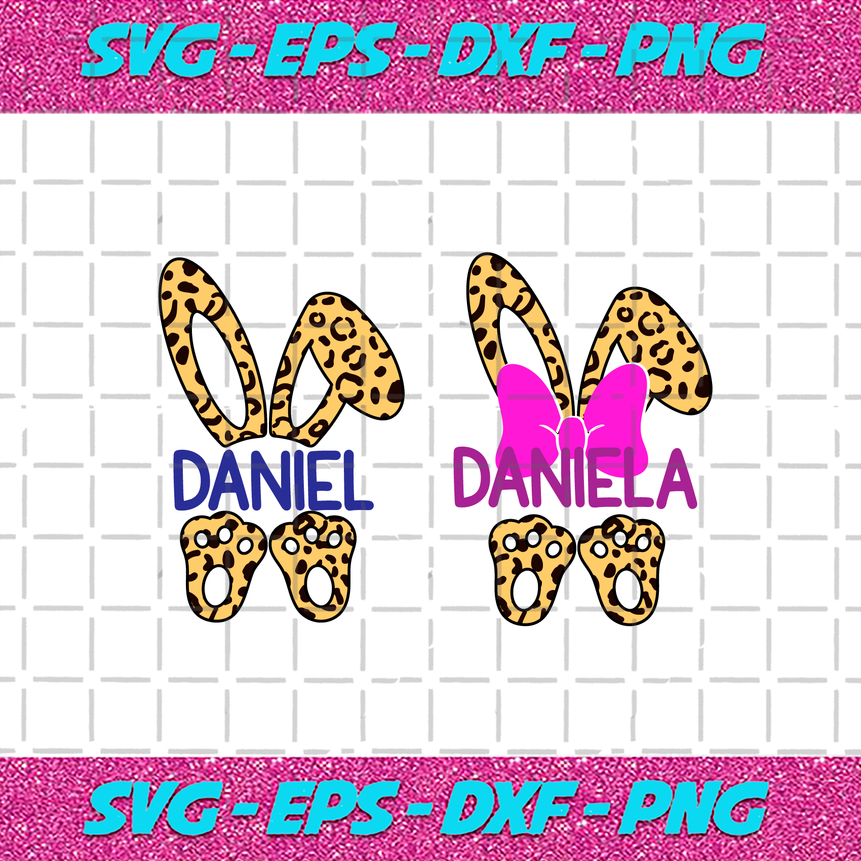 Download Leopard Bunny Svg Trending Svg Easter Day Svg Happy Easter Svg Eas Bundlefunny