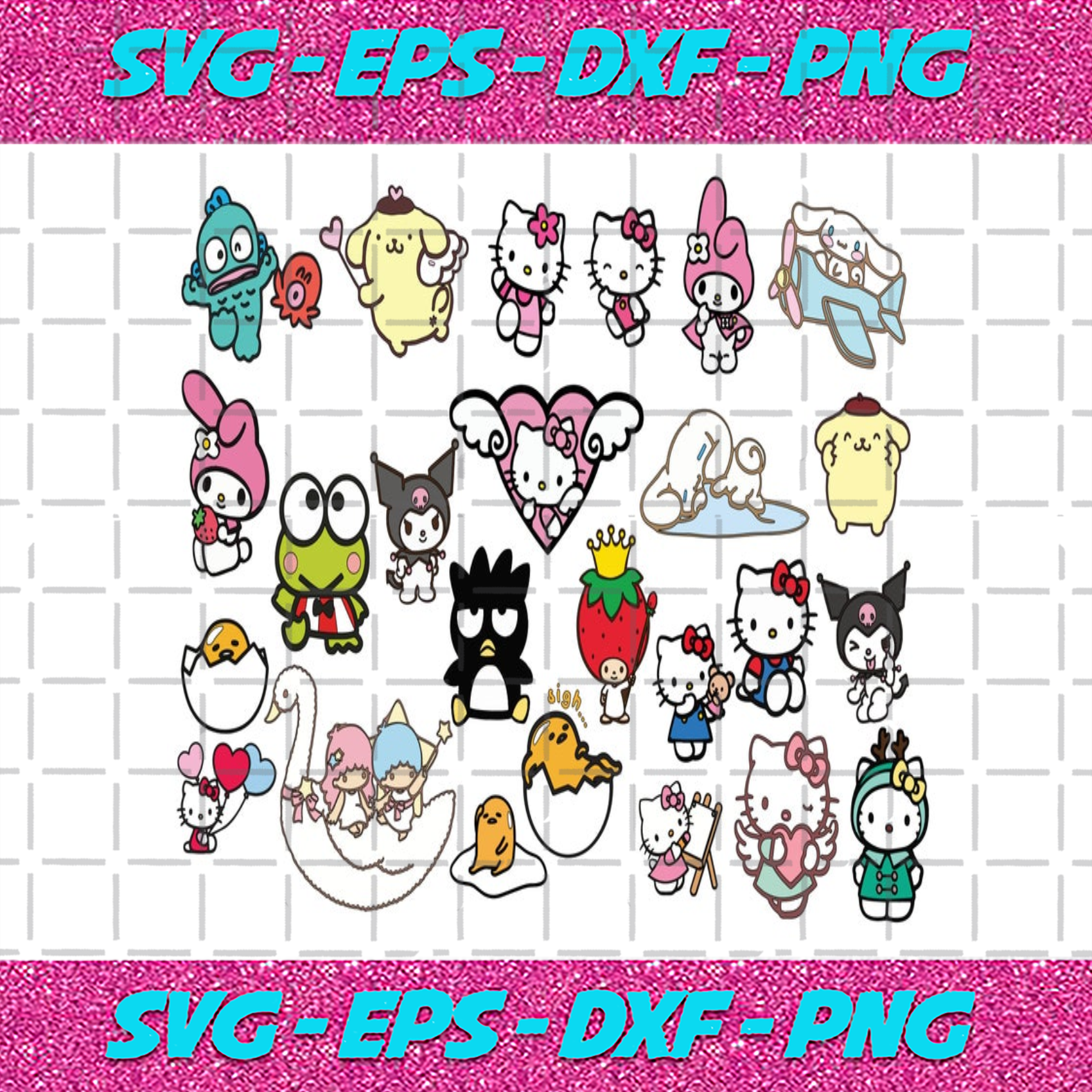 Download Sanrio Hello Kitty And Friends Svg Bundle Trending Svg Hello Kitty S Bundlefunny