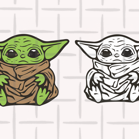 BaBy Yoda SVG - Bundlefunny