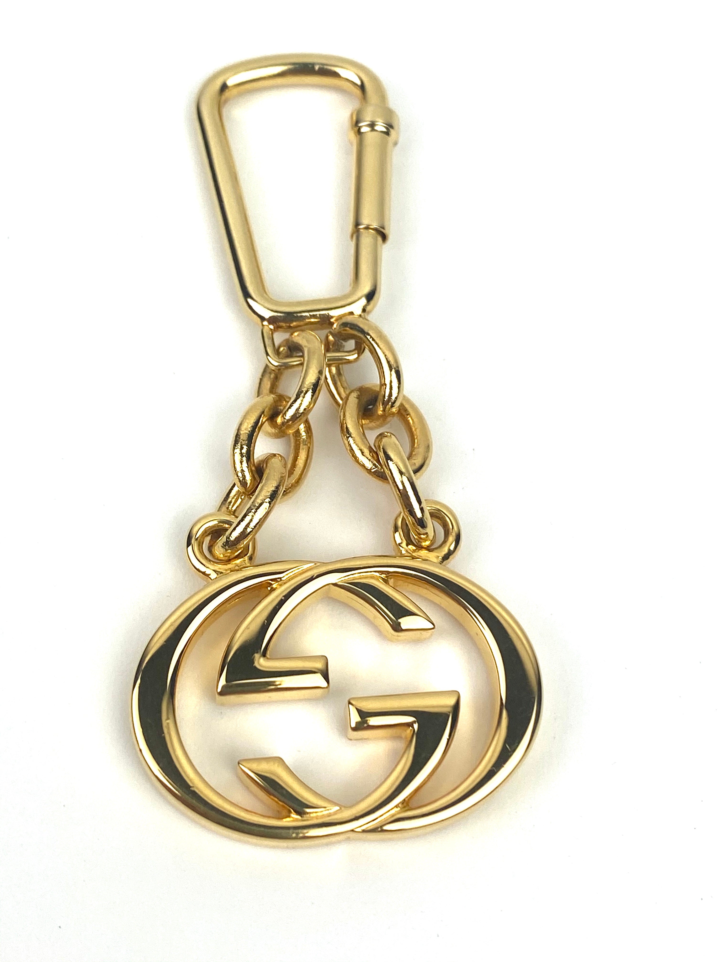 Gucci Interlocking GG Gold Key Ring and Bag Charm – Luxmary Handbags