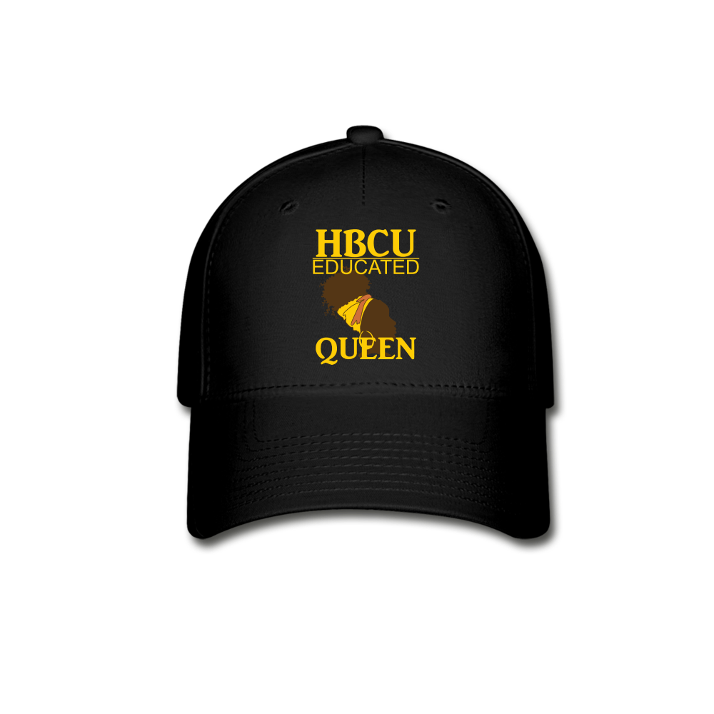 HBCU Educated Queen Baseball Cap - black