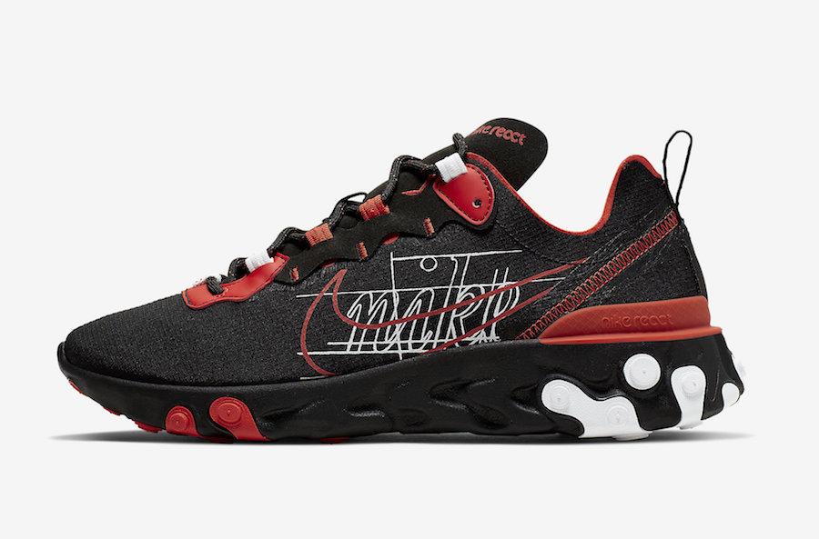 Nike React Vision Damenschuh Schwarz