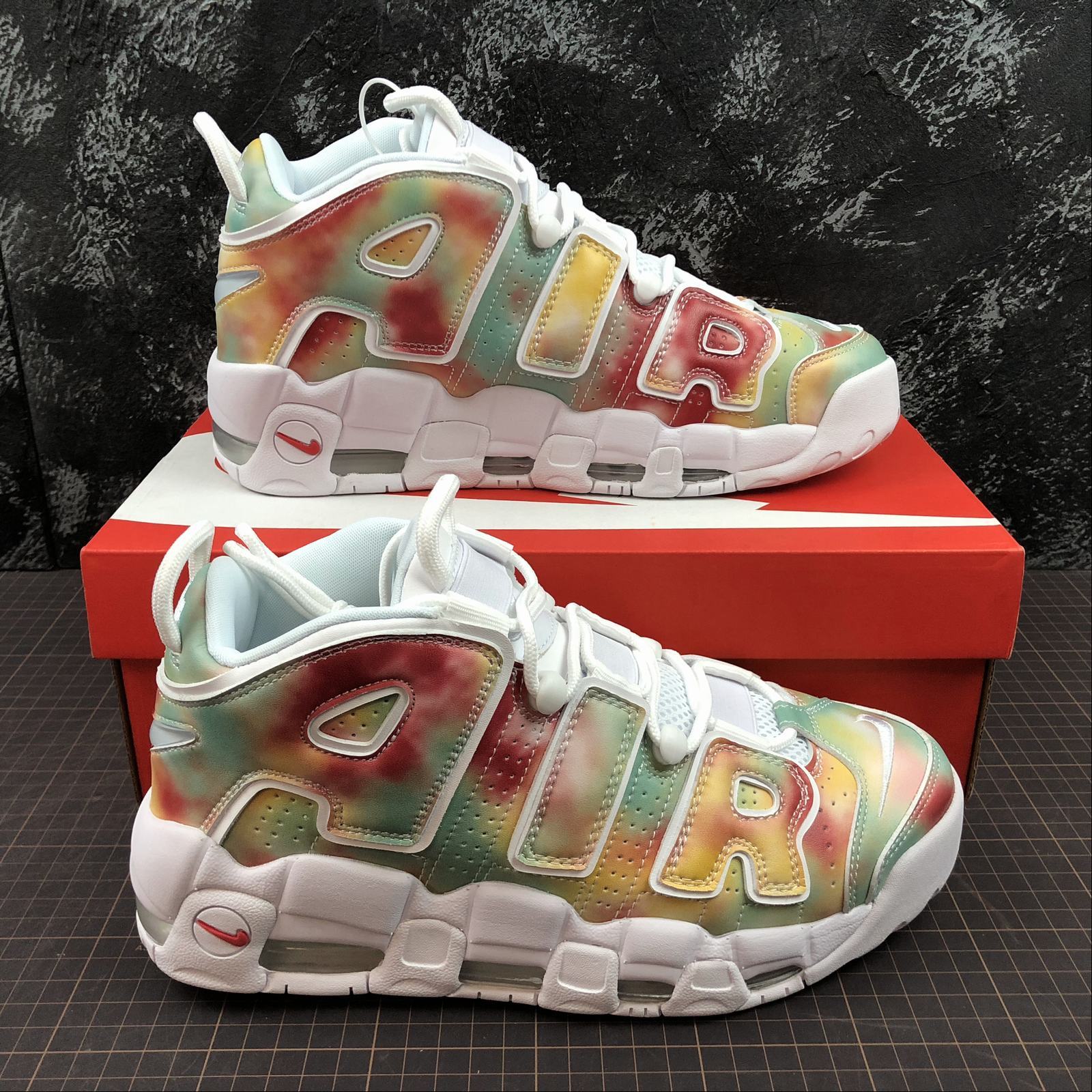 More Uptempo 96 UK QS Amarillo White-Speed Red AV3809-700 – juanma-shop