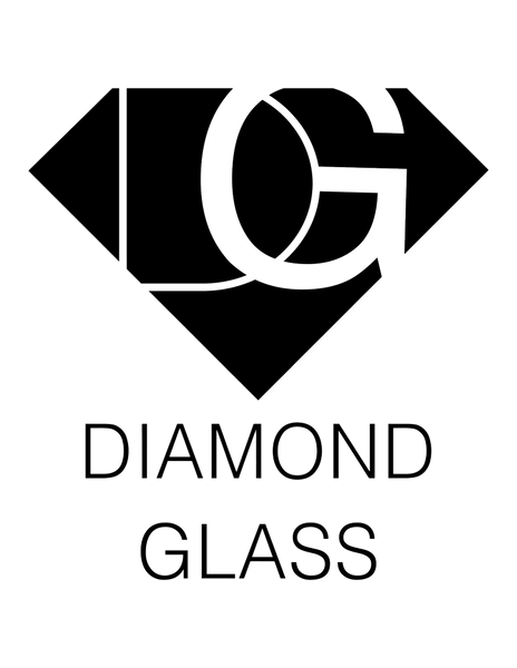 diamond gold glass logo