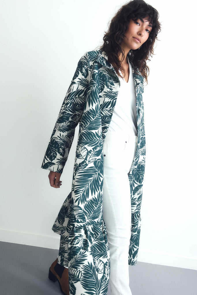 Jacquard Spring Coat - Here for the Drama