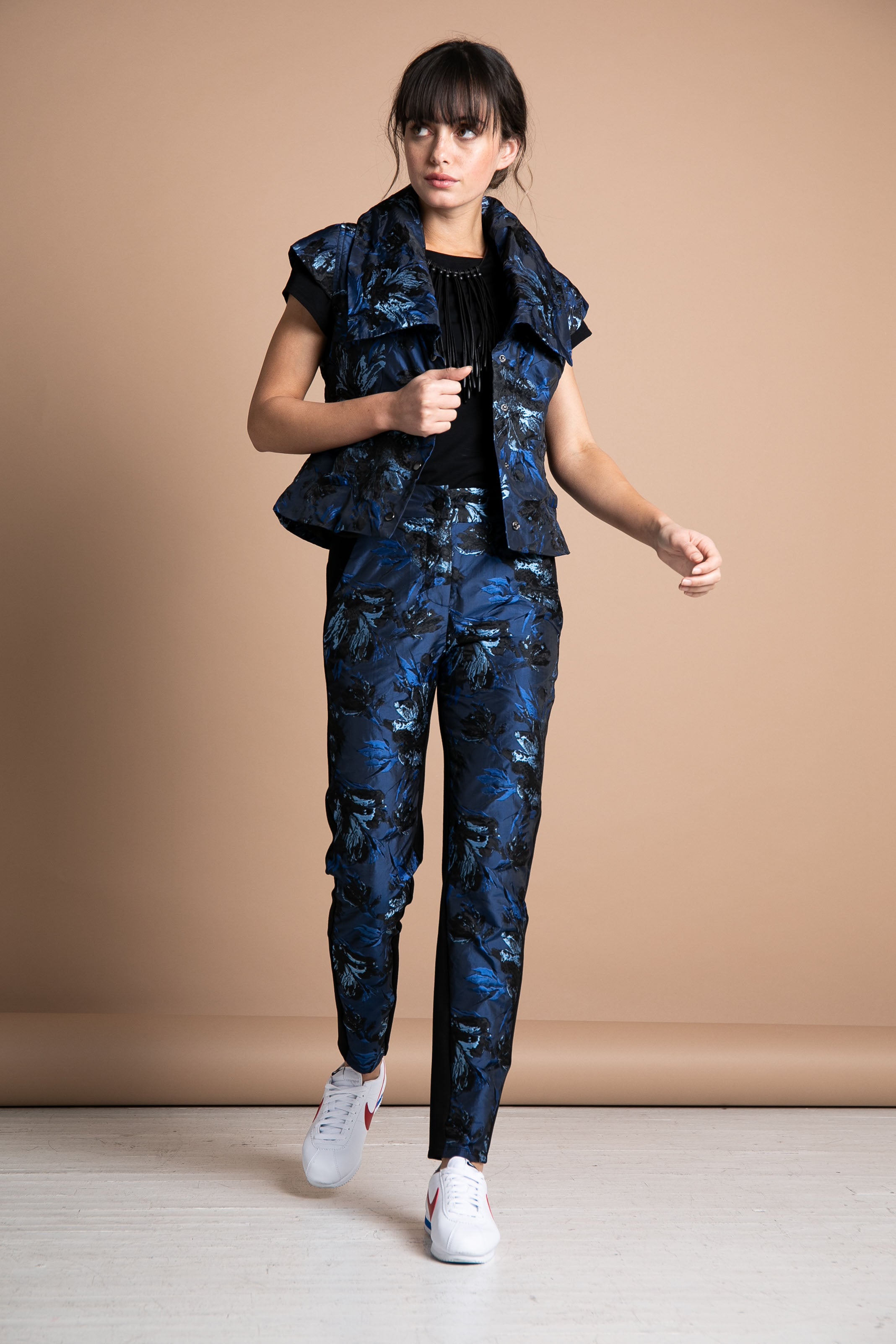 Ruti | Blue Jacquard