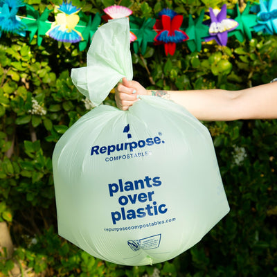 Repurpose Compostables Small Bin Bags, Extra Strong, 3 Gallon, Box - 25 bags