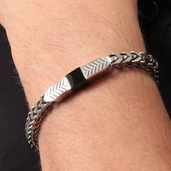 bracciale da uomo in acciaio