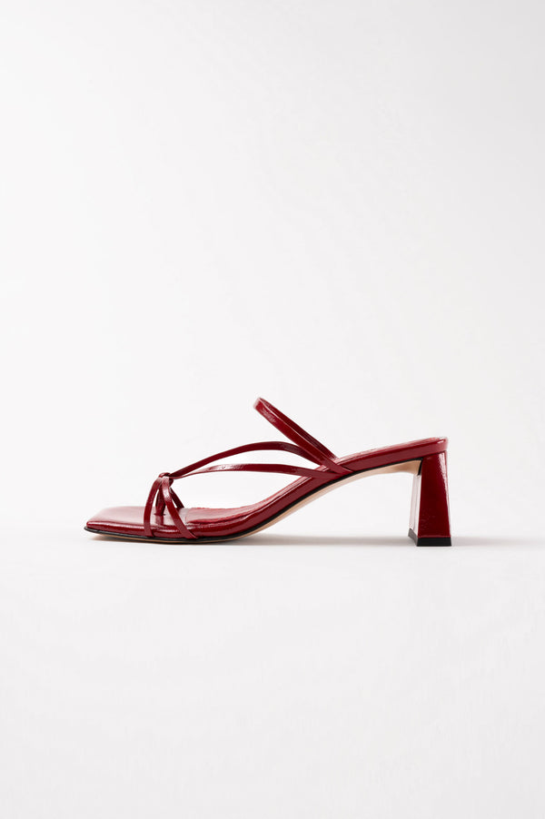 KIKA - Red Patent Leather Sandals – Souliers Martinez