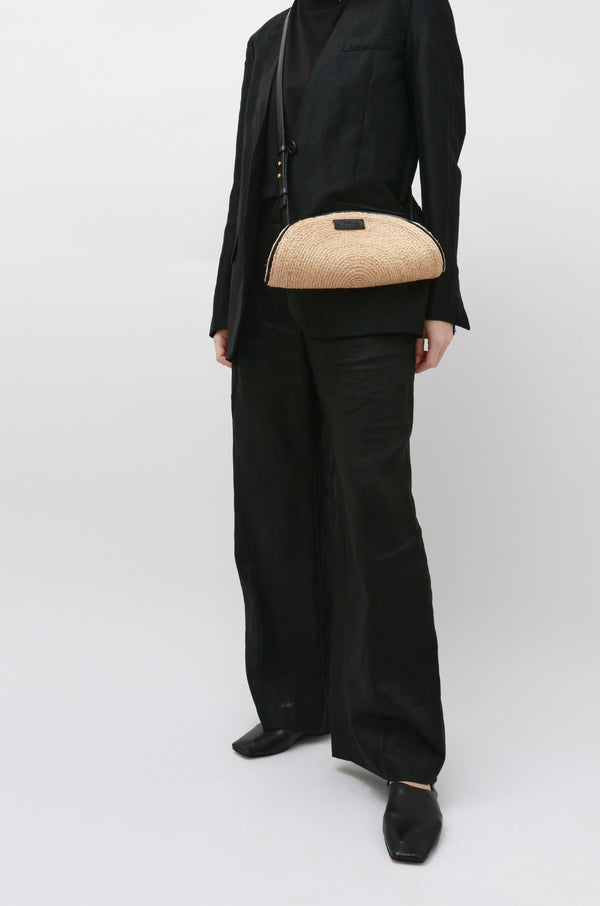 Giolla Raffia Bucket Handbag