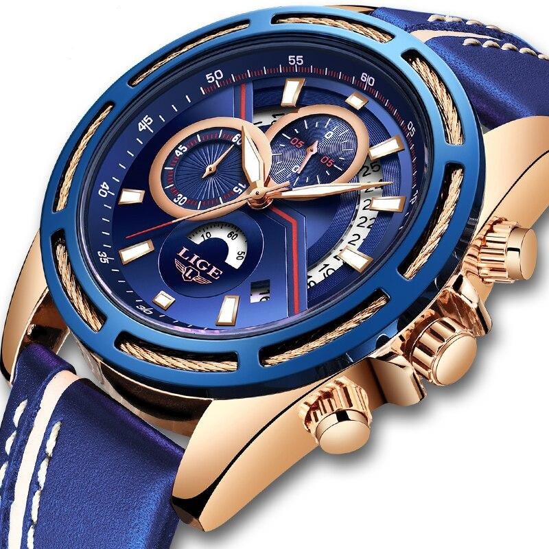 blue waterproof watch