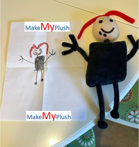 turn a drawing into a plush