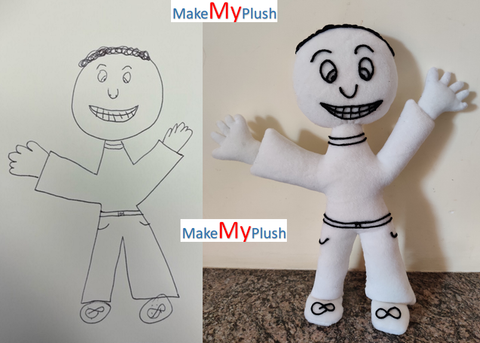 make stuffed animal from a drawing