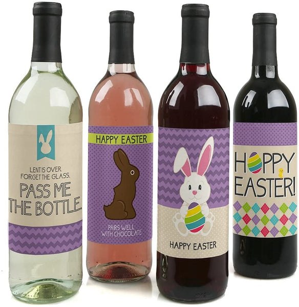 Easter Bunny Wine Label