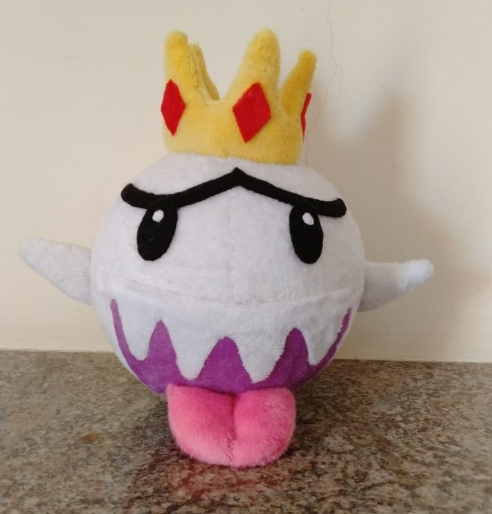 King Boo Plush with Crown Custom Plush 