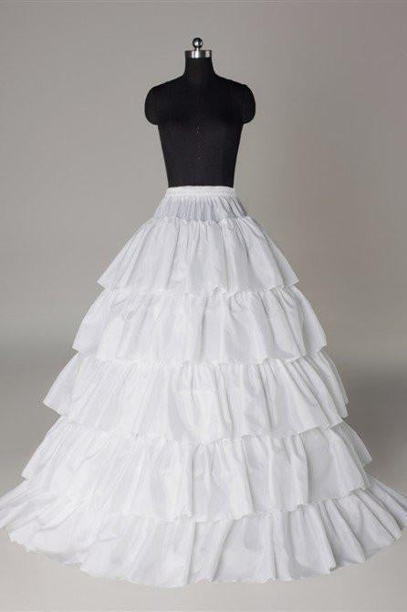 Buy Fashion Wedding Petticoat Accessories 5 Layers White Floor