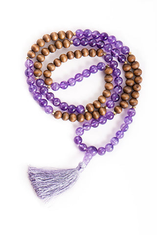 Mala mit Amethyst