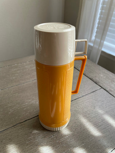 Vintage Green Thermos –