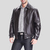 finn black bomber leather jacket 2