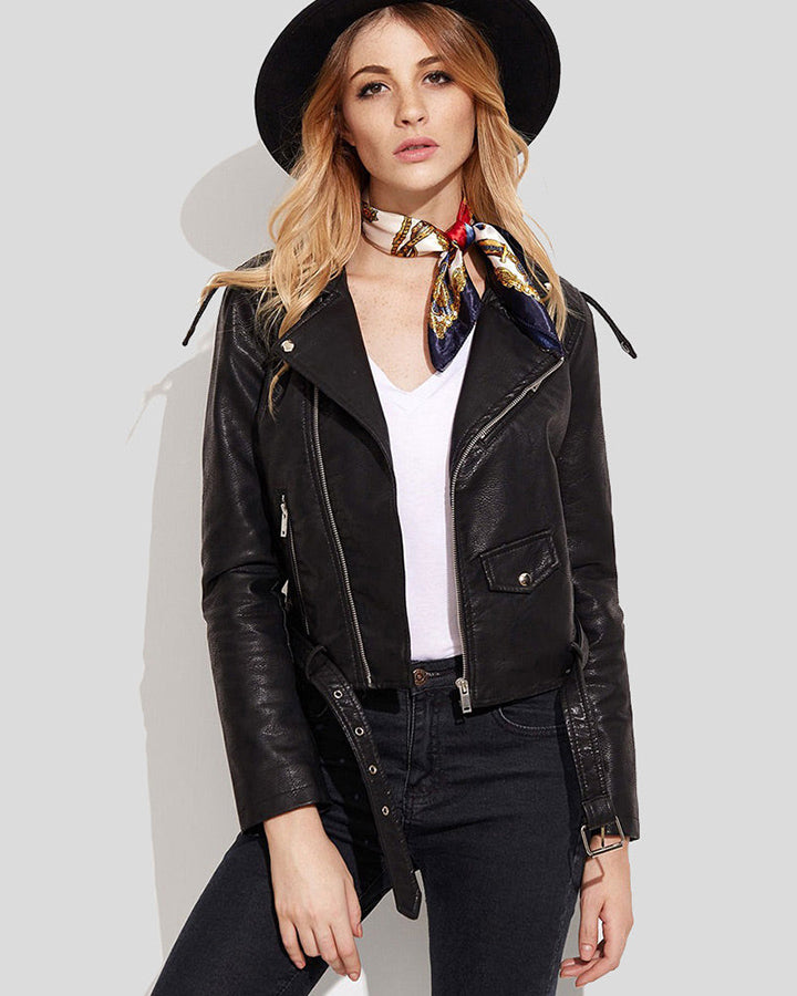 Gianna Embellished Leather Jacket