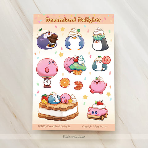 Sticker Sheet】Strawberry Milk – EGGUINO