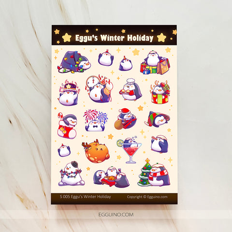 Sticker Sheet】Strawberry Milk – EGGUINO