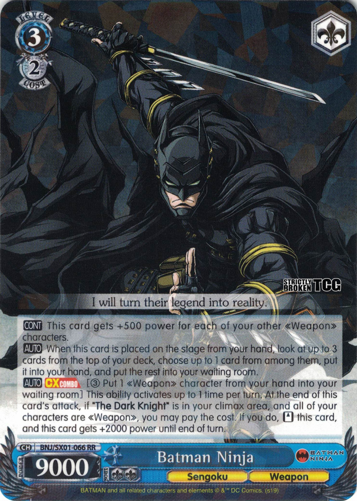 BNJ/SX01-066 Batman Ninja - Batman Ninja English Weiss Schwarz Trading –  Strictly Broken TCG