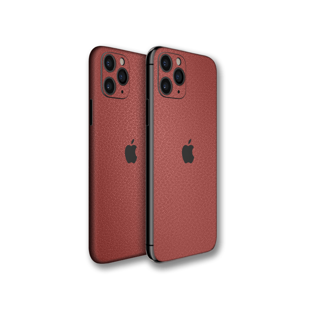 Iphone 11 Pro Brick Red Leather Skin Yellowskinz