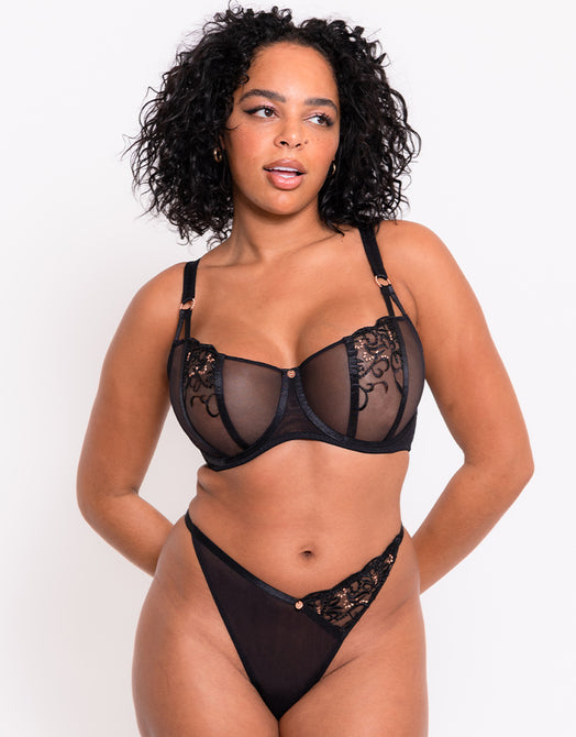 SCANTILLY by Curvy Kate Lovers Knot Balcony Bra Fig/Latte Beige 38G Brown  Size undefined - $52 New With Tags - From Diana