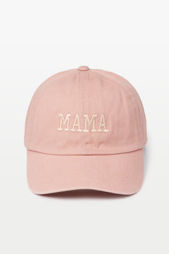 Dusty Pink MAMA Embroidered Baseball Cap