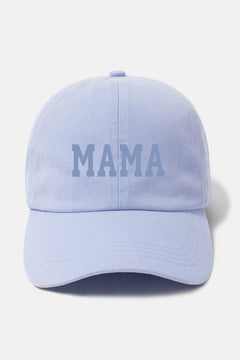 Light Blue MAMA Embroidered Baseball Cap