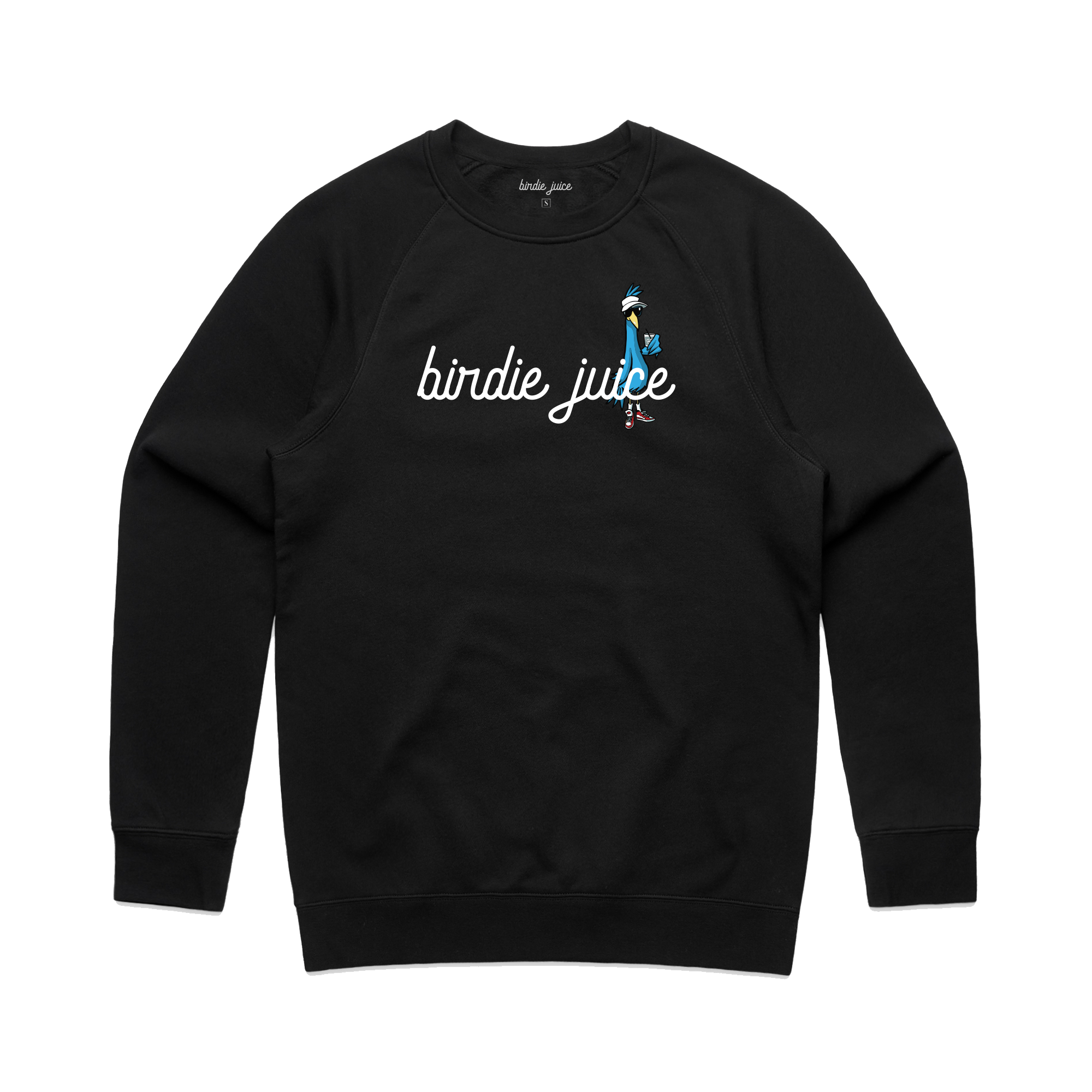 Birdie Juice Script Crew Black