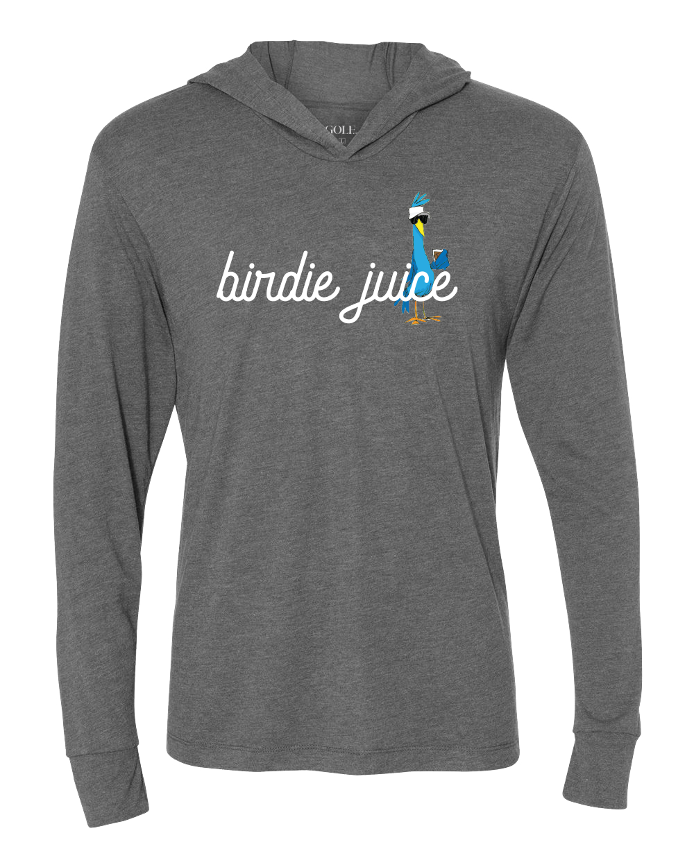 Birdie Juice Script Hoodie Grey