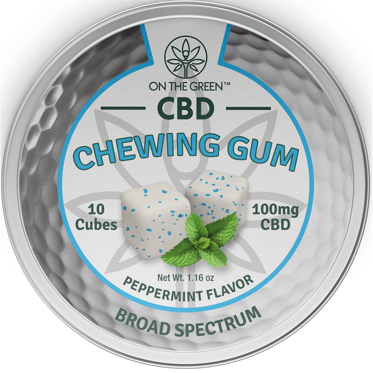 on the green chewing gum 10 pack 10 mg per piece cbd