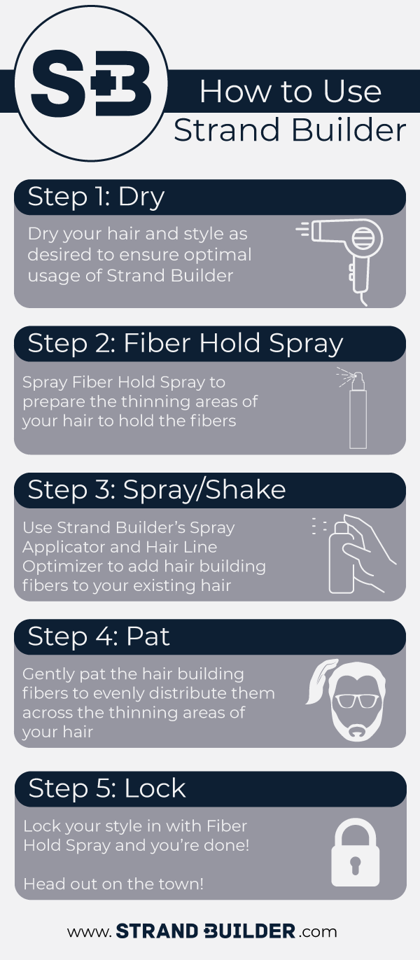 how to use hair building fibers