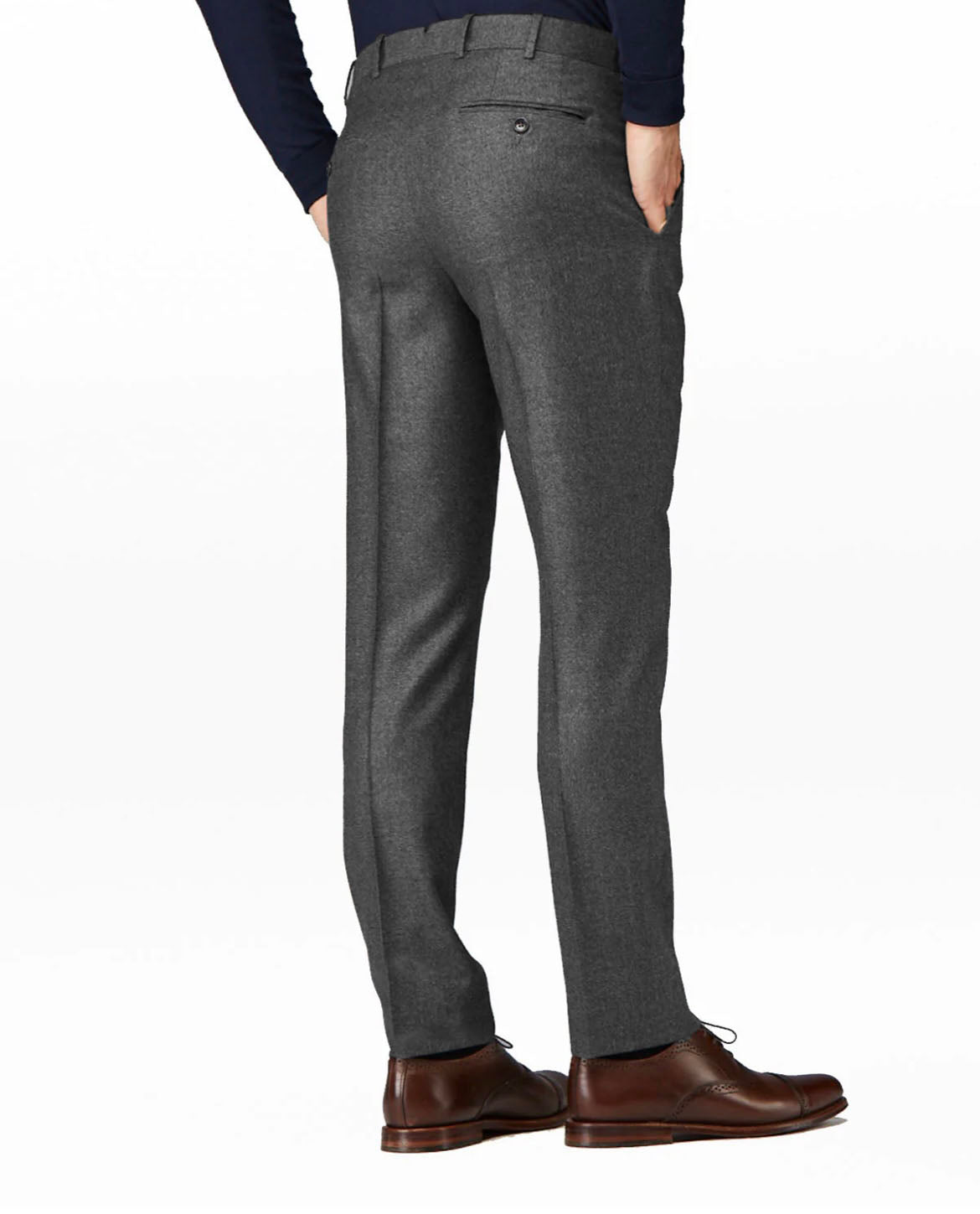 Charcoal High Performance Merino Wool Dress Pants