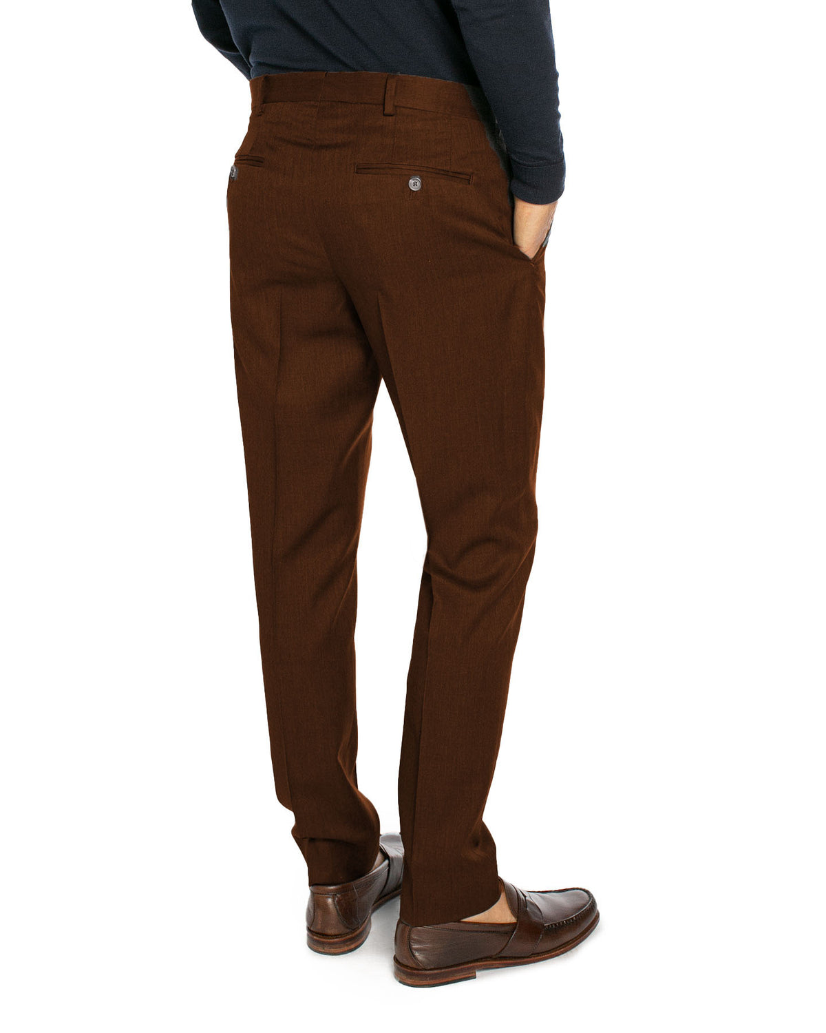 Navy High Performance Merino Wool Dress Pants