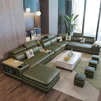 Patches Leather Sofa – Inspired Environments