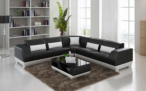 Amanda Modern Leather Sectional – Jubilee Furniture
