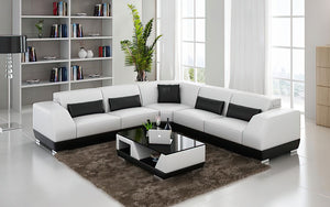Amanda Modern Leather Sectional – Jubilee Furniture