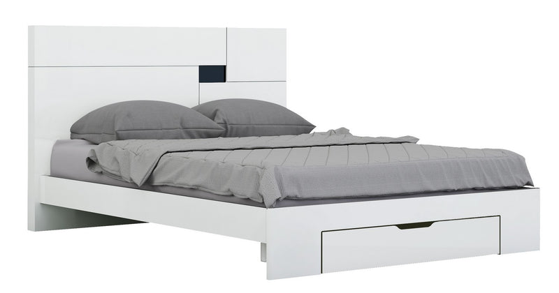 Audrey Modern White Bed – Jubilee Furniture