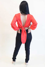 Load image into Gallery viewer, Bare Soul V-Neck Backless Blouse