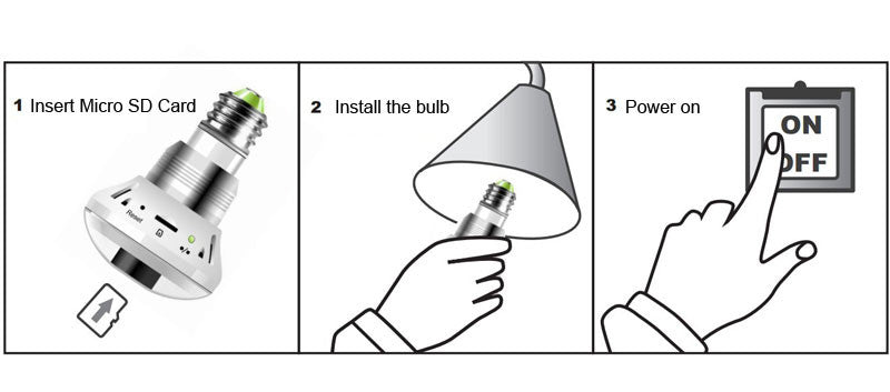 hidden camera in bulb holder