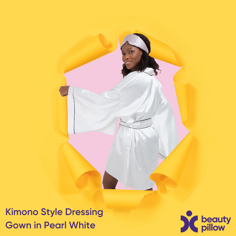 Kimono Style Dressing Gowns bring an easy glam look to any moment! Stay in and get cosy or get glam to head out on the town!