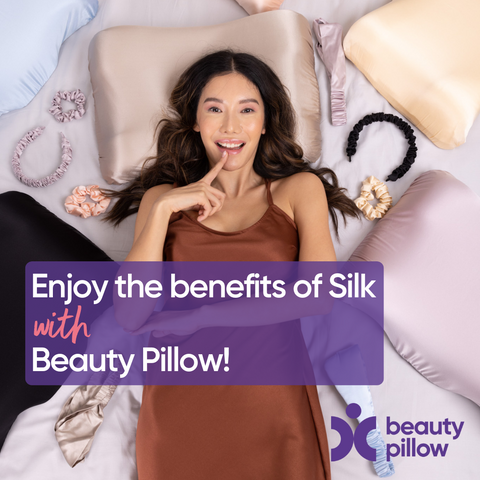 Shop the range of luxe silk pillowcases for better skin, better hair and better sleep!