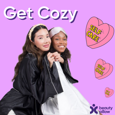 Cozy up this November with chic silk-satin kimono robes from Beauty Pillow!