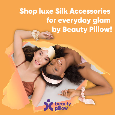 Shop luxe Silk Accessories for everyday glam by Beauty Pillow!