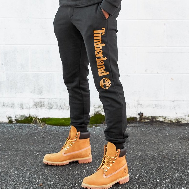 timbs with sweatpants