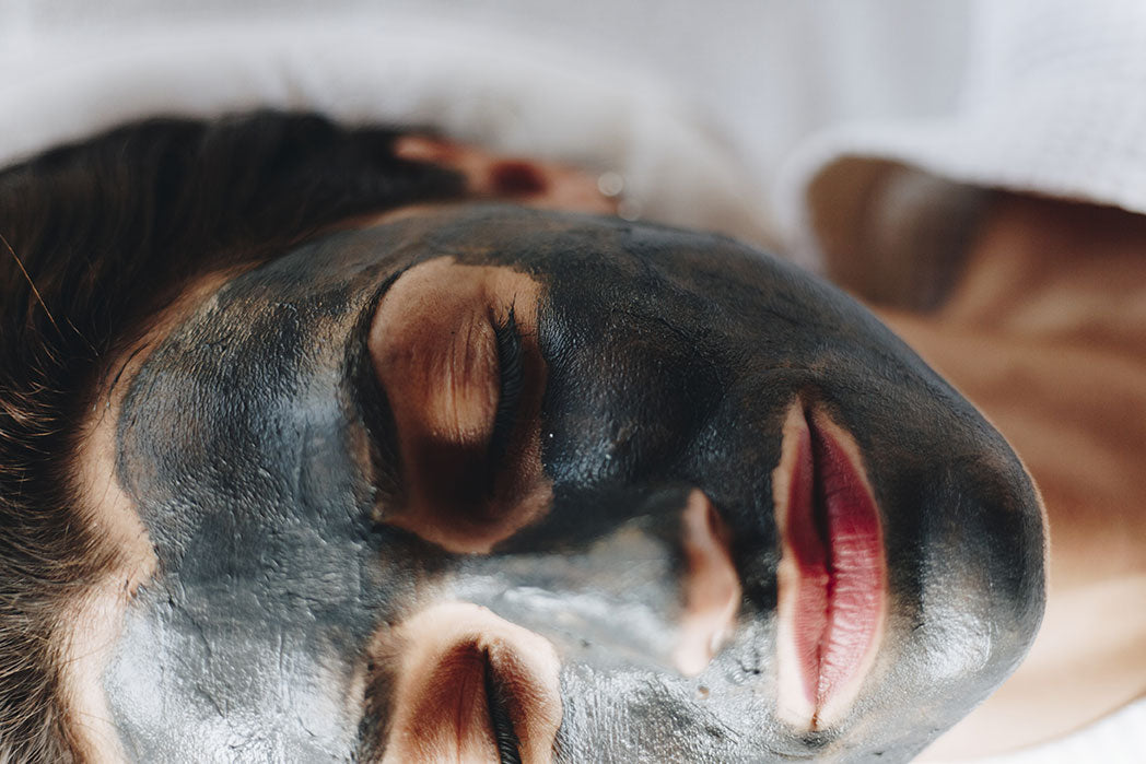 activated charcoal woman mask